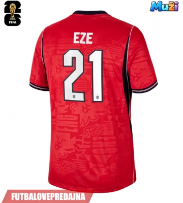 Lacne Muži Futbalové dres Anglicko Eberechi Eze #21 MS 2026 Krátky Rukáv - Preč